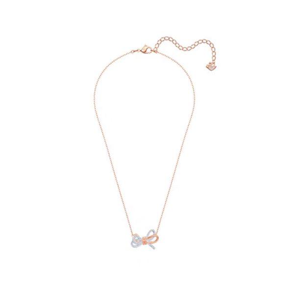 Swarovski New Year's Eve gift - Lifelong Bow necklace for women with a bowknot pendant - Image 2