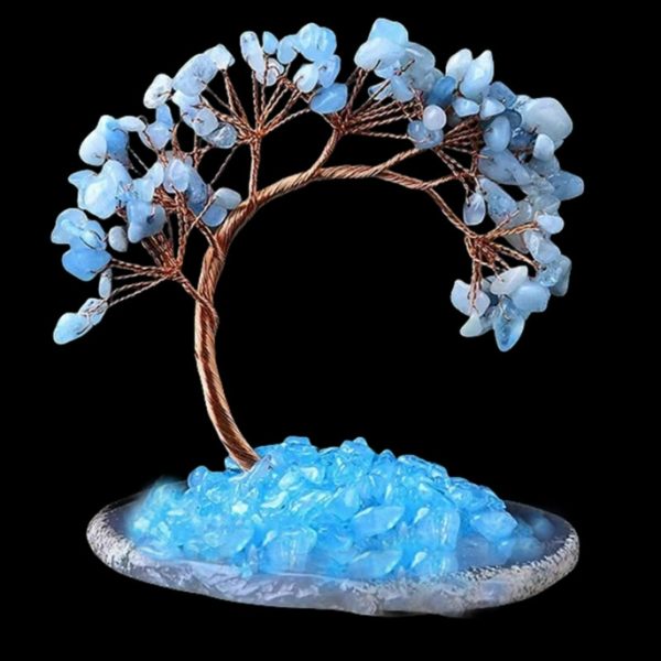 Seven-color crystal life tree ornament, crystal gravel wealth tree, tabletop decoration and creative gift - Image 4