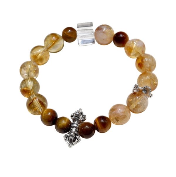 Original natural yellow Azeztulite bracelet, yellow quartz, yellow tower crystal bracelet. Internet celebrity ins style. - Image 3