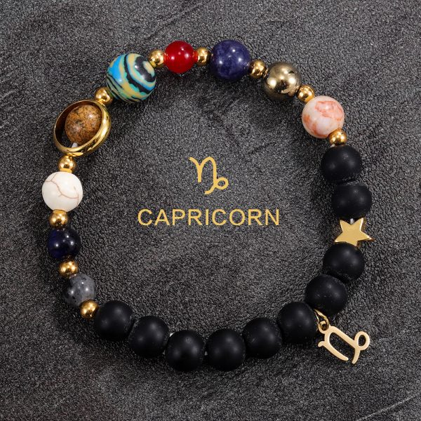 Handmade bracelets made of natural stones for the 12 constellations, suitable for both men and women, and the same style for couples - Image 10