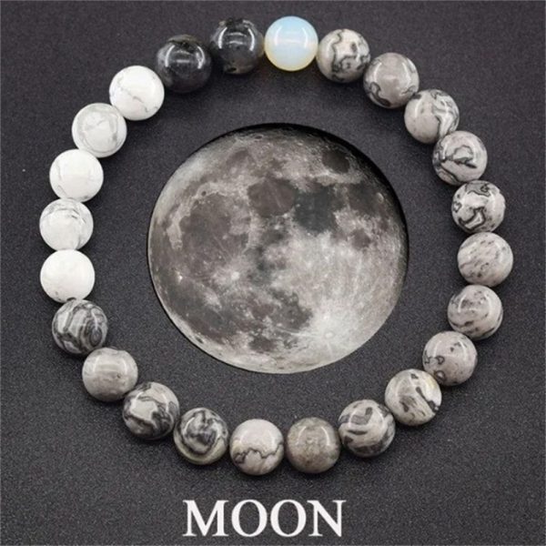 Beaded bracelets made of natural stones for the eight planets, suitable for both men and women - Image 5