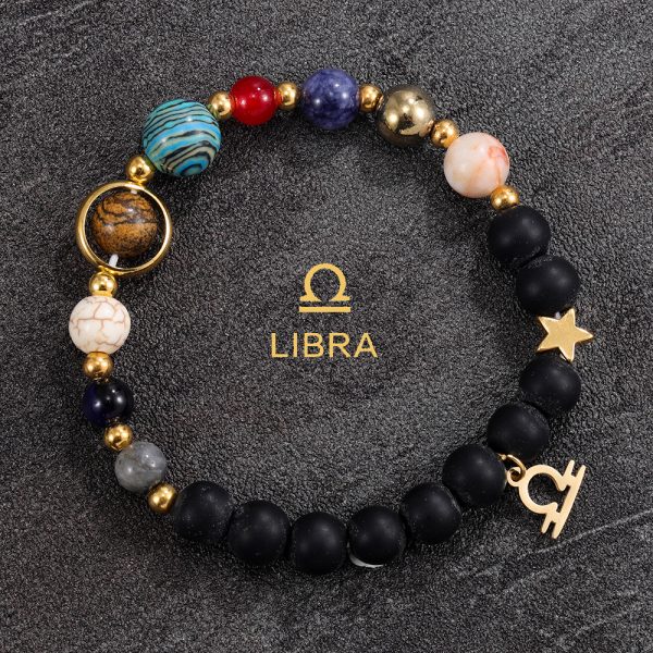 Handmade bracelets made of natural stones for the 12 constellations, suitable for both men and women, and the same style for couples - Image 7
