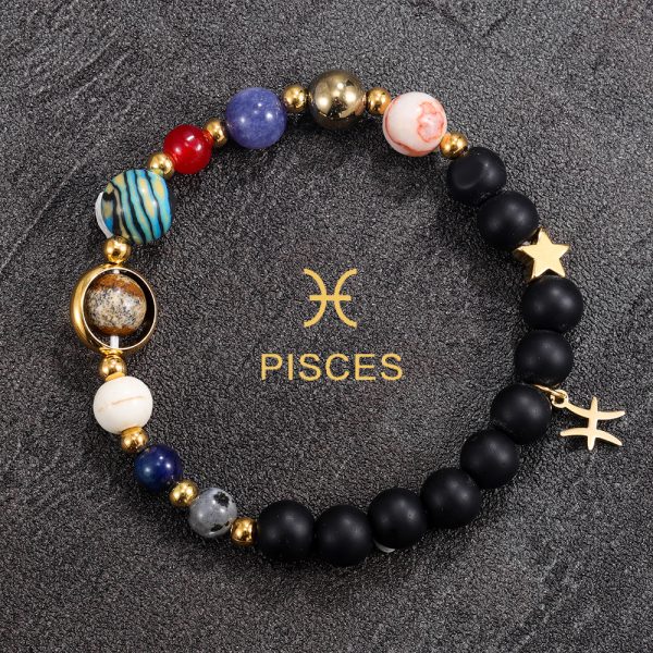 Handmade bracelets made of natural stones for the 12 constellations, suitable for both men and women, and the same style for couples - Image 6