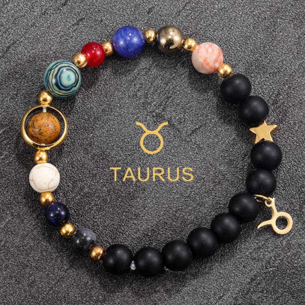 Handmade bracelets made of natural stones for the 12 constellations, suitable for both men and women, and the same style for couples - Image 3